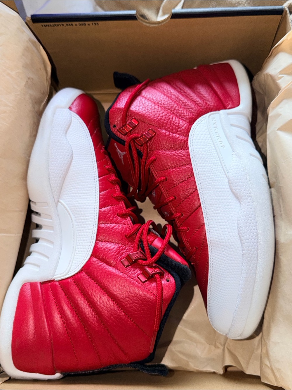 Air Jordan 12 Retro Gym Red White Men’s 8.5 Women’s 10 OG Box - Picture 9 of 11